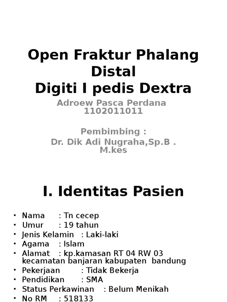 fraktur pedis